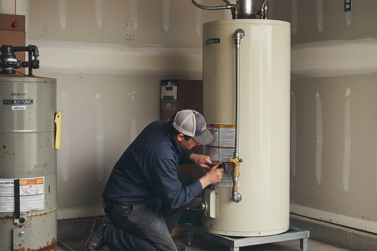 Water heater and shutoff valve replacement in Eatonville