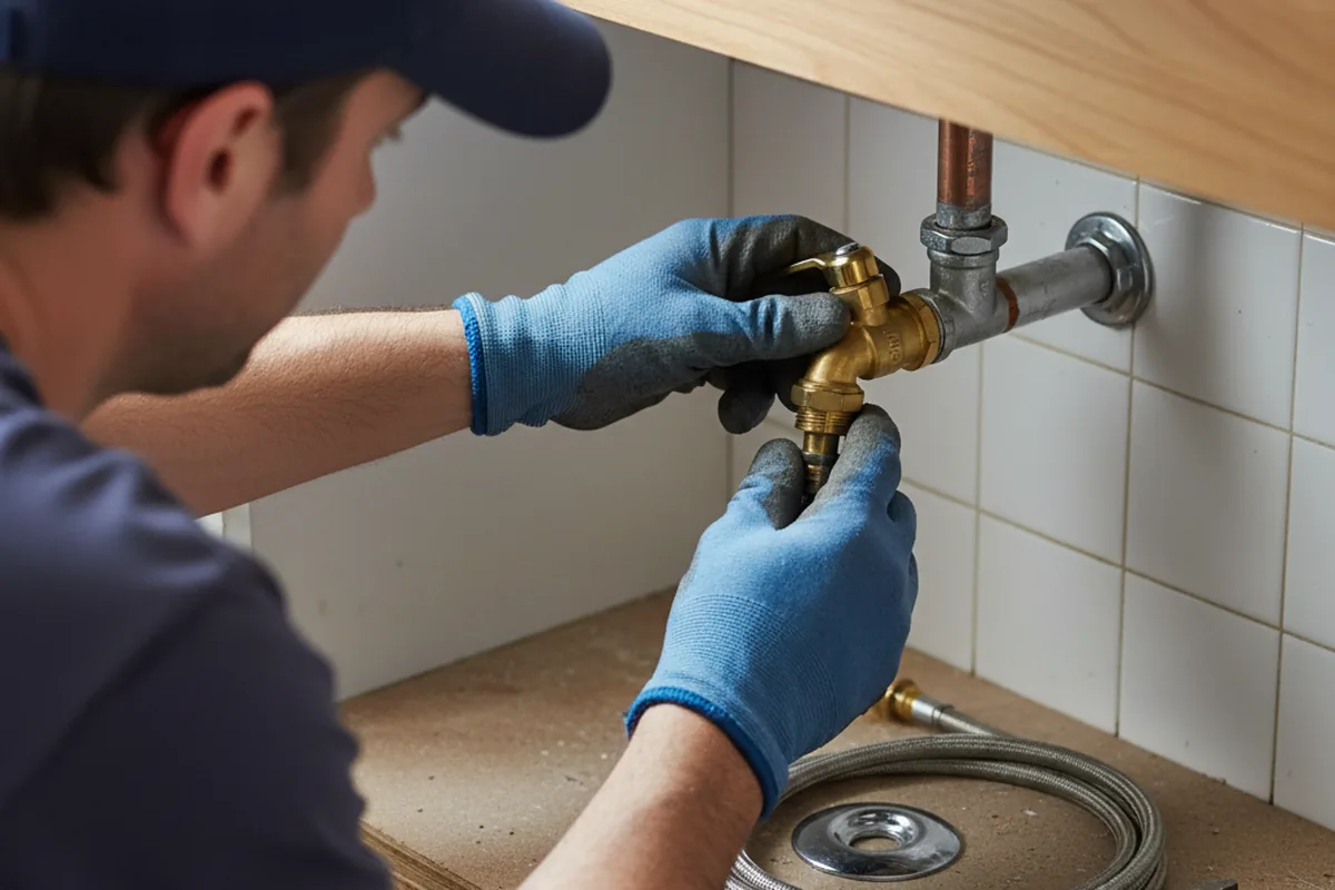 Shutoff valve and fitting work during Faucet and Fixture Repair in Eatonville